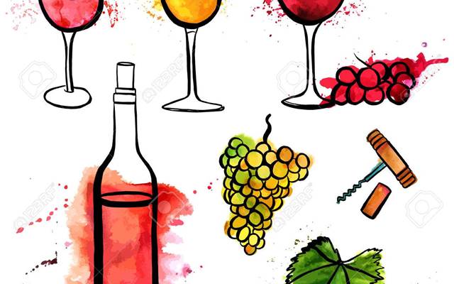 62686610-un-ensemble-de-vecteur-et-aquarelle-dessins-a`-main-leve´e-de-verres-de-vin-rouge-blanc-et-rose-avec-des-r